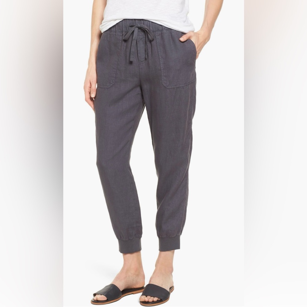 Caslon® Linen Joggers Drawstring Pants